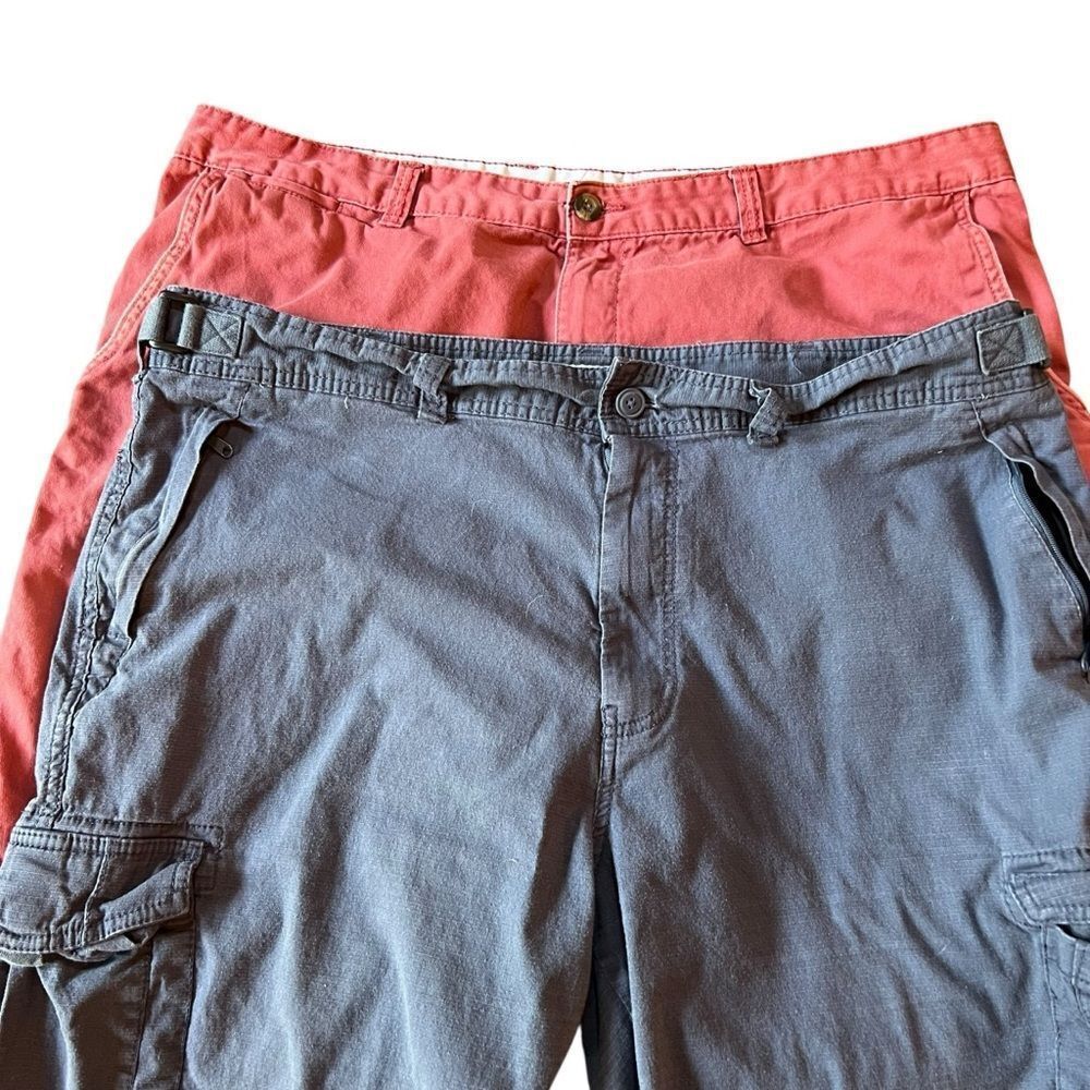 Merona Goodfellow Red and navy/charcoal gray men's shorts 42